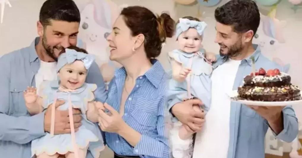 İç ısıtan kare Berk Oktay ve Yıldız Çağrı Atiksoy çiftinden mutlu aile pozu İç ısıtan kare Berk Oktay ve Yıldız Çağrı Atiksoy çiftinden mutlu aile pozu