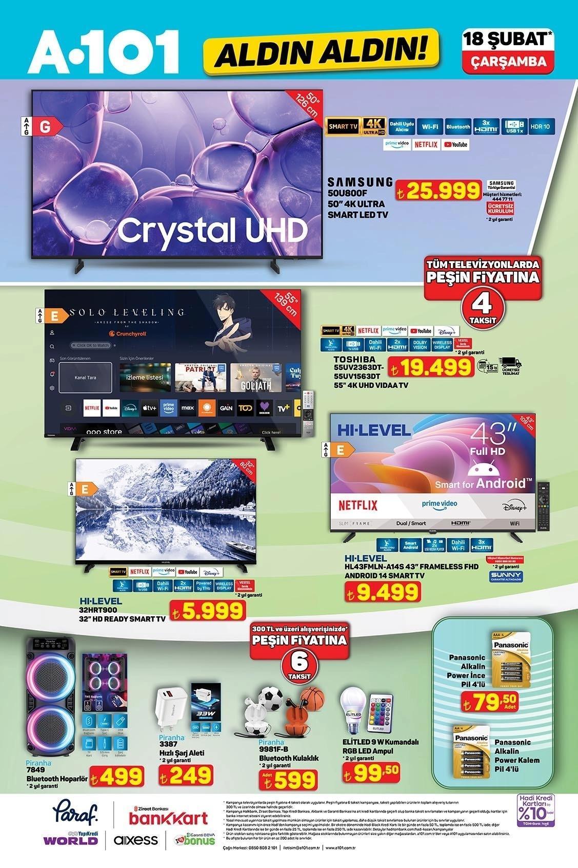 A101 ALDIN ALDIN 18 ŞUBAT AKTÜEL KATALOĞU
