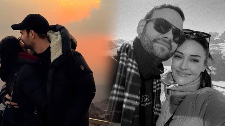 Mutlulukları gözlerinden okundu Esra Bilgiç ve Faruk Sabancı çiftinden romantik kareler