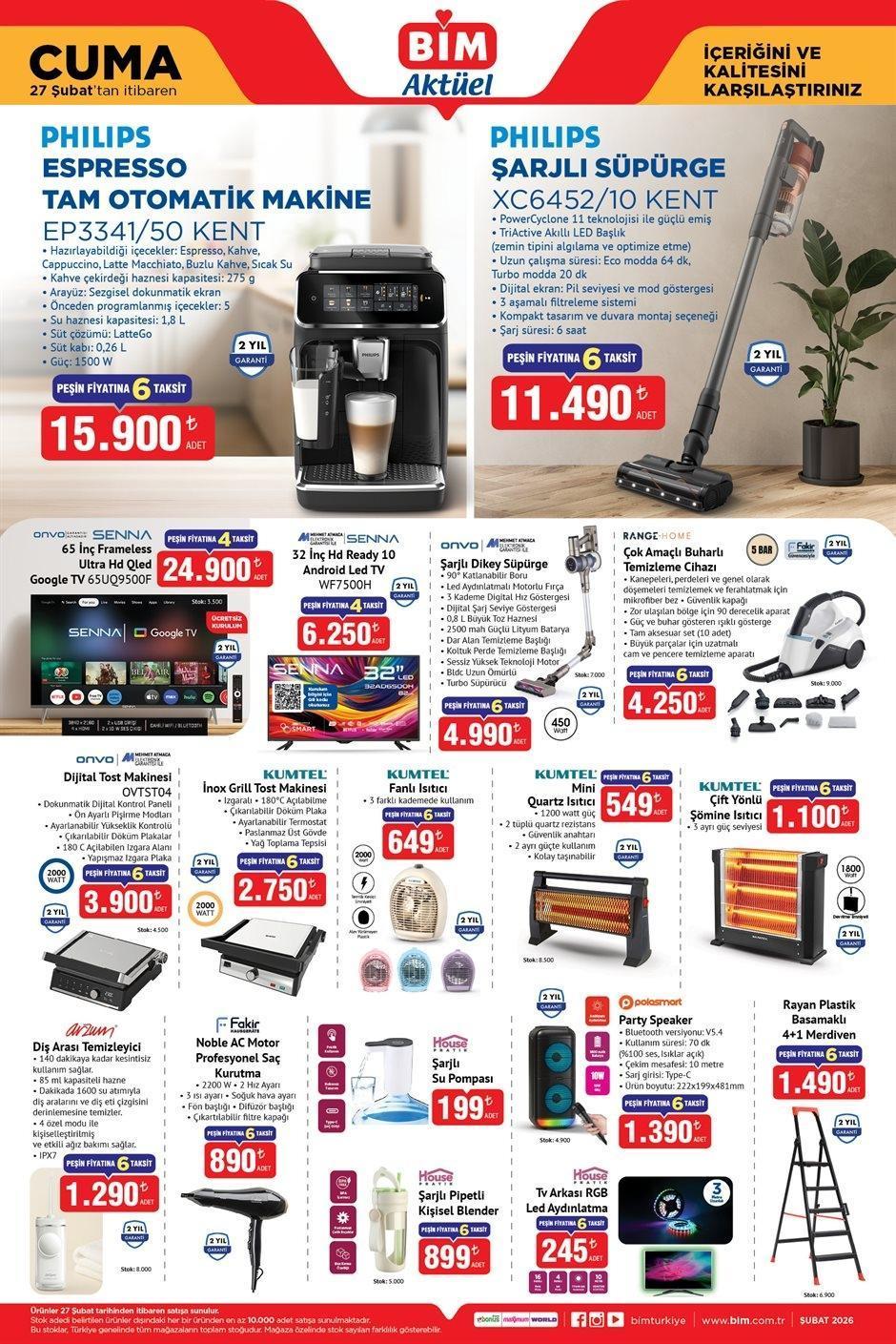 BİM 27 ŞUBAT CUMA AKTÜEL KATALOĞU