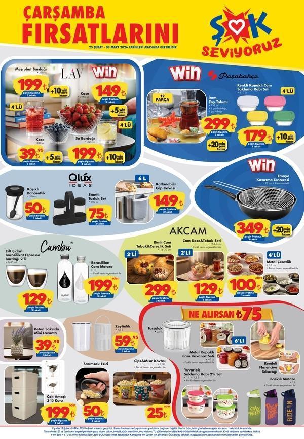 ŞOK MARKET AKTÜEL ÜRÜNLER LİSTESİ