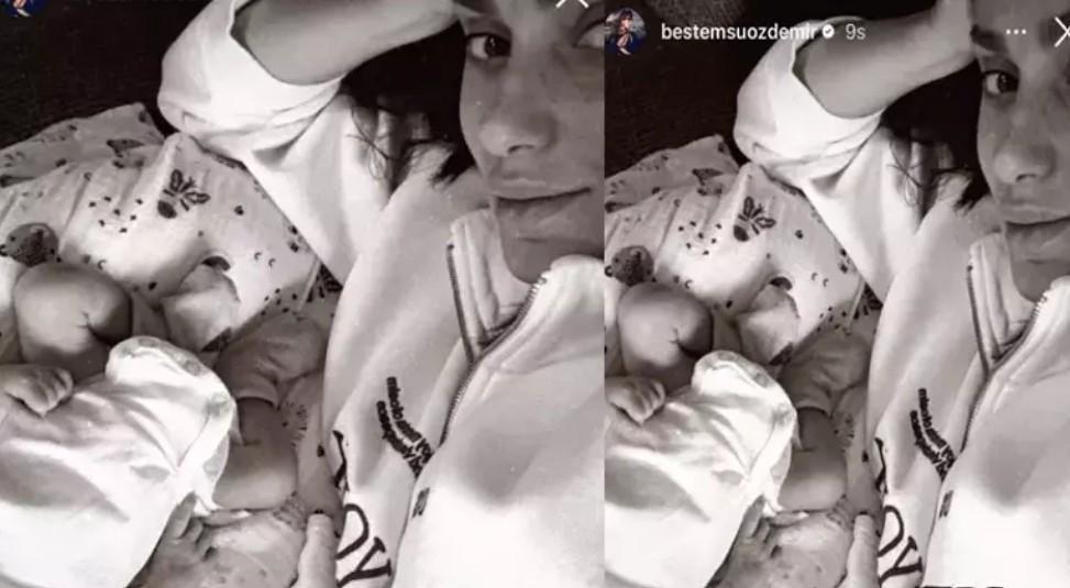 Günler önce anne olmuştu Bestemsu Özdemirden oğlu Sarp Marco ile yeni kare