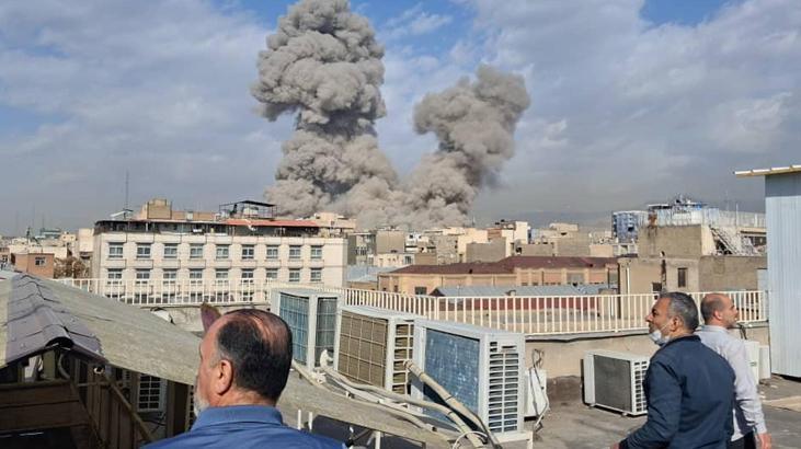 İrana saldırı şoku İşte ilk görüntüler...İrandan misilleme geldi