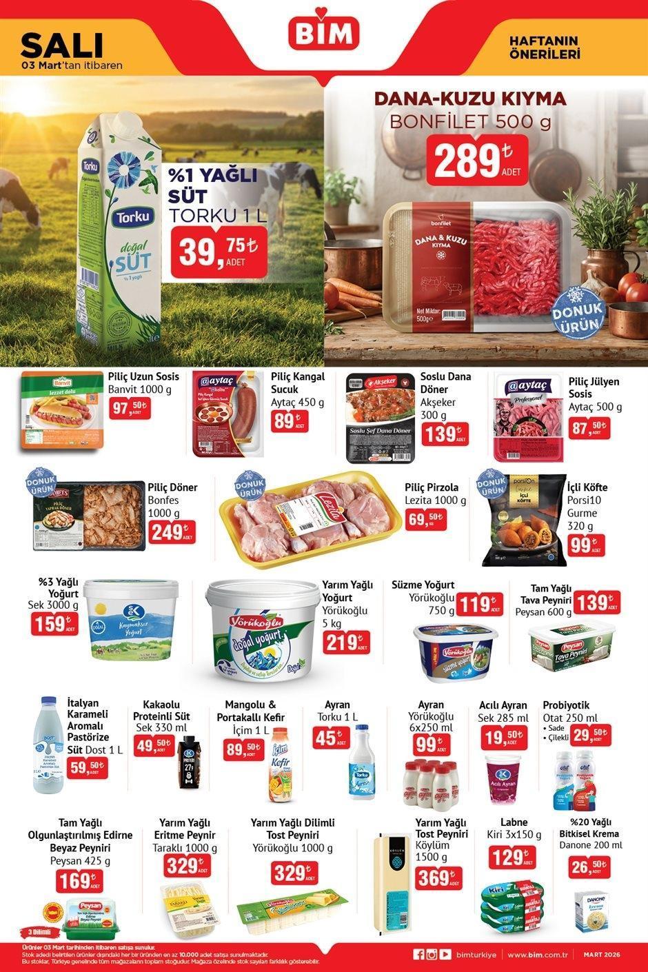 3 MART SALI BİM AKTÜEL KATALOĞU