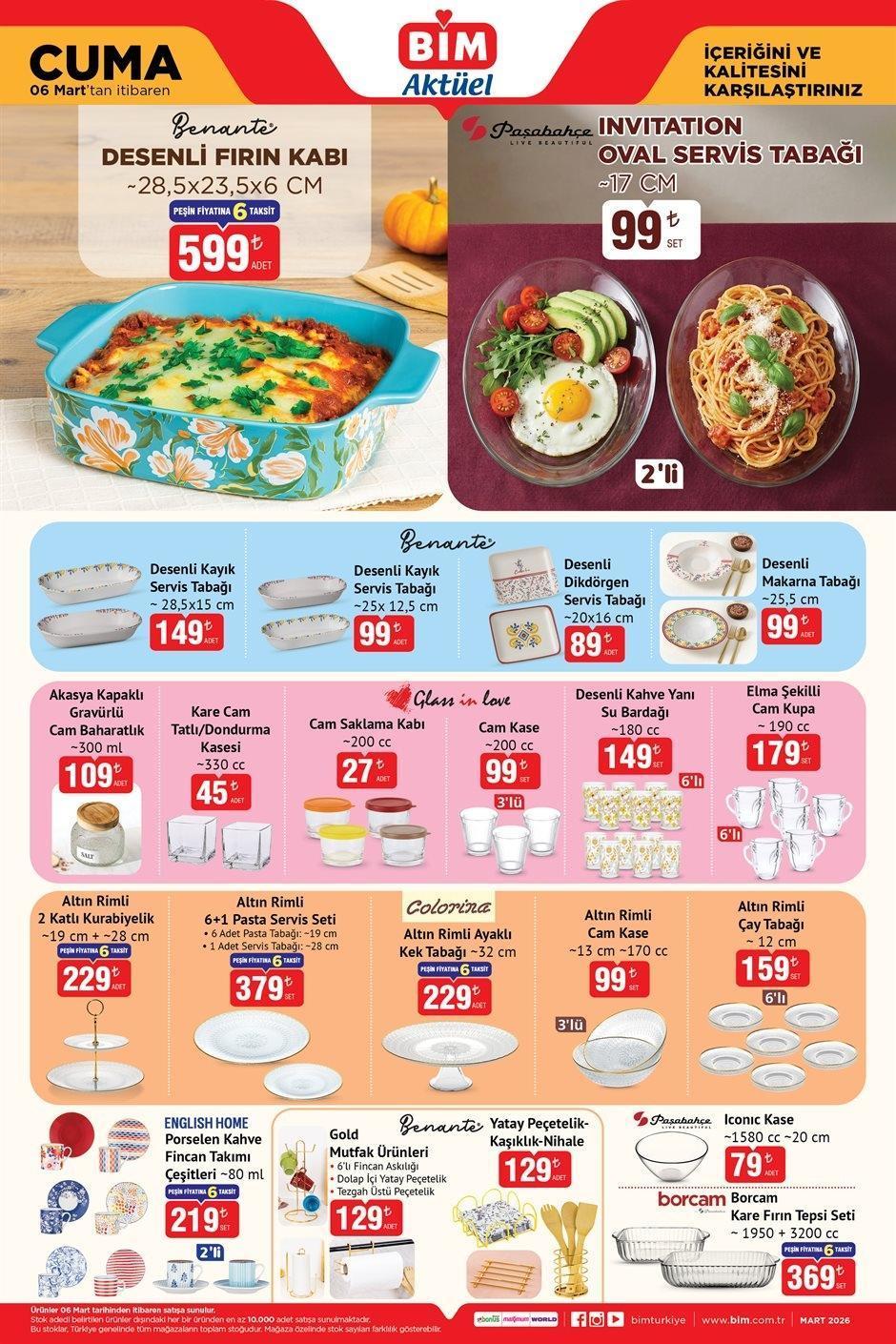 6 MART CUMA BİM AKTÜEL KATALOĞU