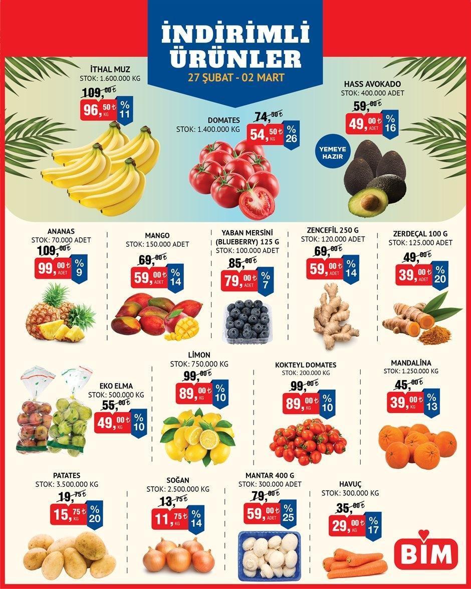 27 ŞUBAT-2 MART İNDİRİMLERİ