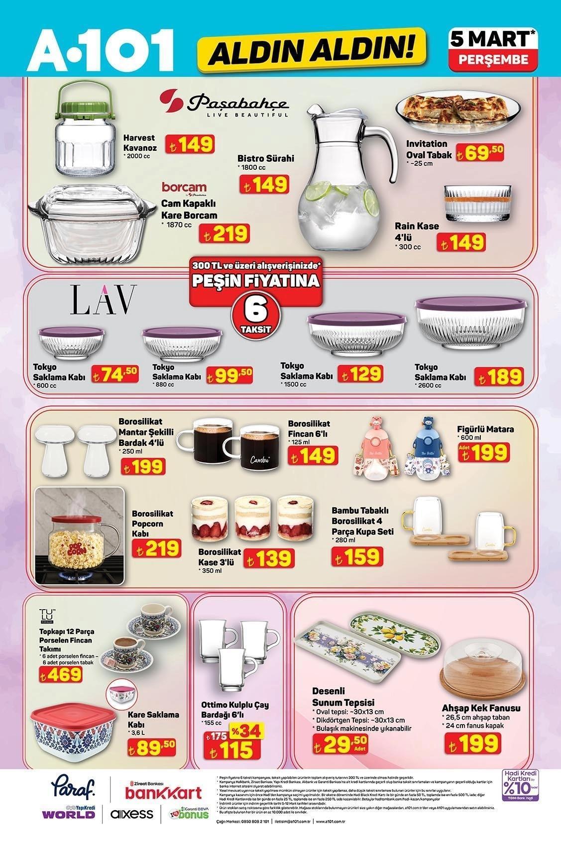 5 MART A101 AKTÜEL KATALOĞU