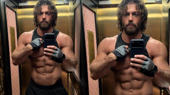 Can Yaman pozuyla olay oldu Karın kaslarıyla Instagramı salladı