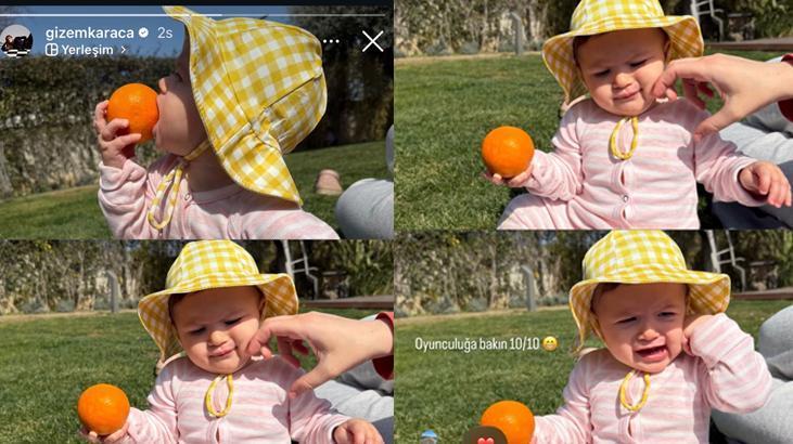 Gizem Karacadan iç ısıtan yeni kare Kızı Leyla Yazın son haline bakın