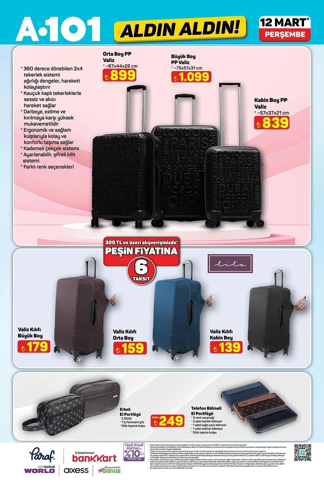 12 MART PERŞEMBE A101 ALDIN ALDIN AKTÜEL KATALOĞU