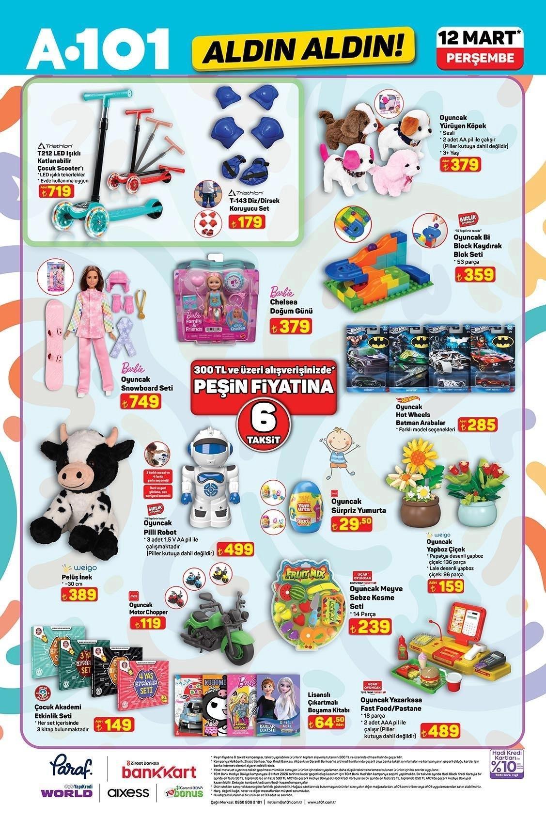 12 MART PERŞEMBE A101 ALDIN ALDIN AKTÜEL KATALOĞU