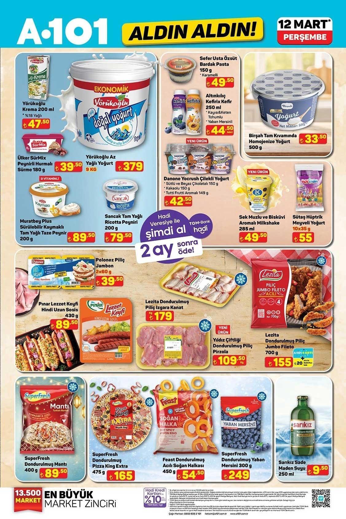 12 MART PERŞEMBE A101 ALDIN ALDIN AKTÜEL KATALOĞU