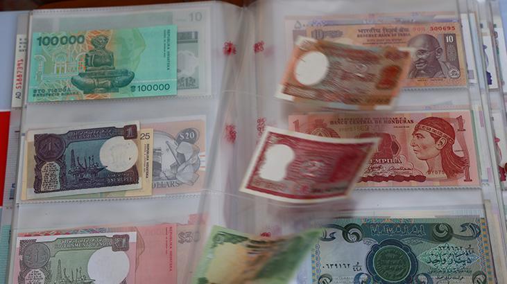 5 kıta, 75 ülke Banknotları topladı, binden fazla parçalık koleksiyon oluştu 5 kıta, 75 ülke Banknotları topladı, binden fazla parçalık koleksiyon oluştu