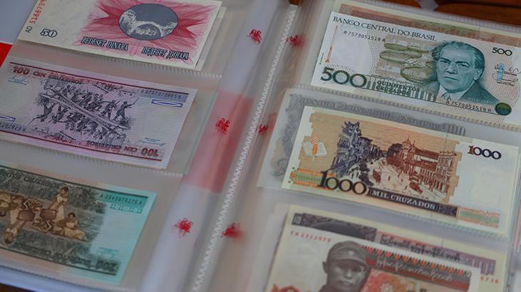 5 kıta, 75 ülke Banknotları topladı, binden fazla parçalık koleksiyon oluştu 5 kıta, 75 ülke Banknotları topladı, binden fazla parçalık koleksiyon oluştu