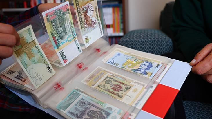5 kıta, 75 ülke Banknotları topladı, binden fazla parçalık koleksiyon oluştu 5 kıta, 75 ülke Banknotları topladı, binden fazla parçalık koleksiyon oluştu