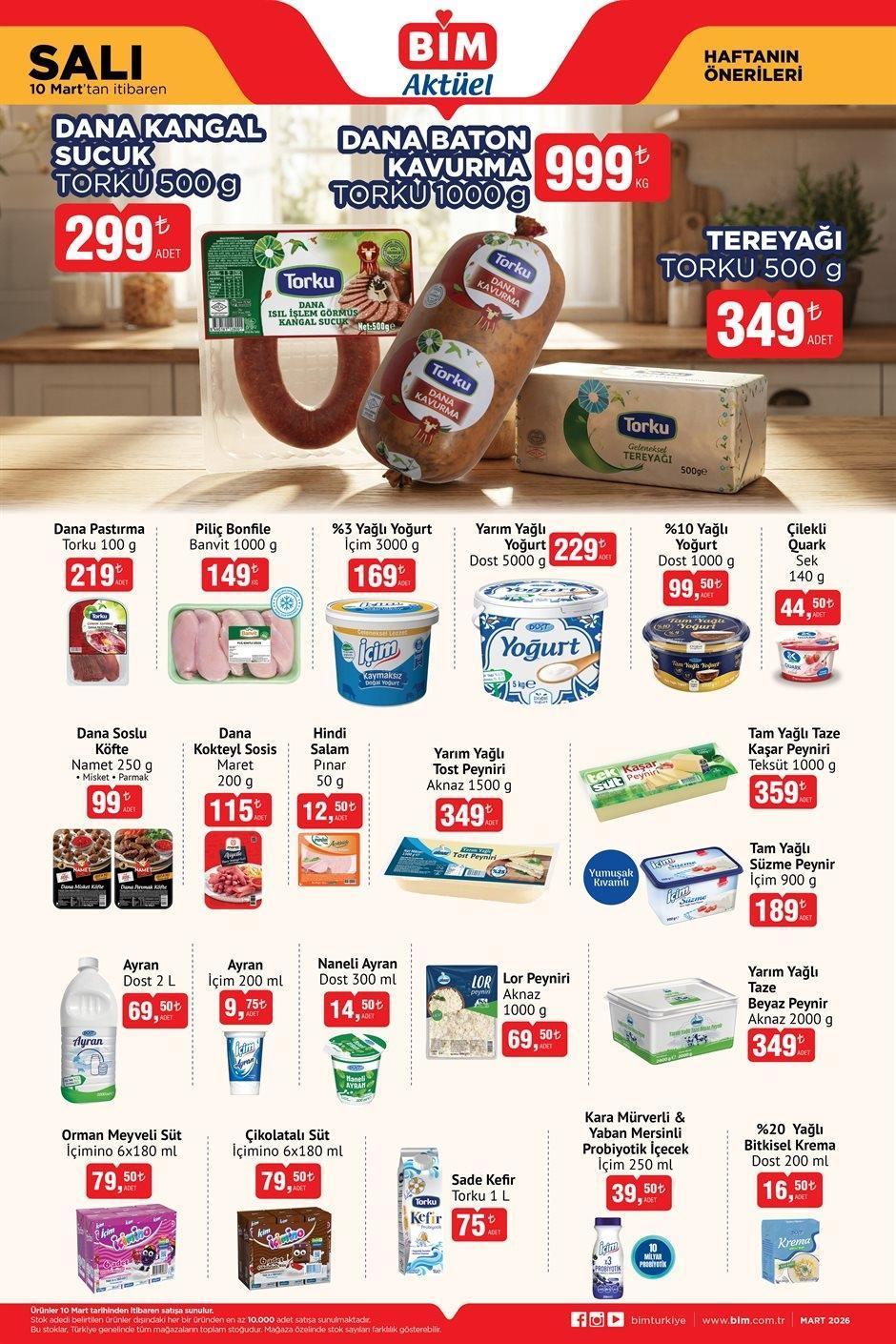 10 MART SALI BİM AKTÜEL KATALOĞU