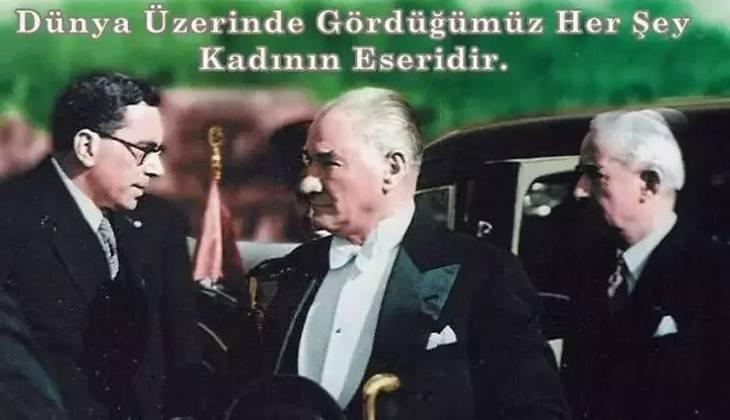 8 MART KADINLAR GÜNÜ🌹Atatürkün kadınlar ile ilgili sözleri Resimli Atatürklü 8 Mart Kadınlar Günü mesajları ve sözleri