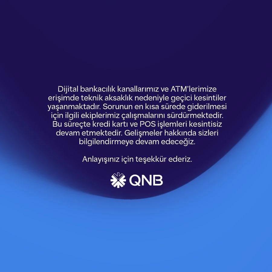 QNBDEN AÇIKLAMA