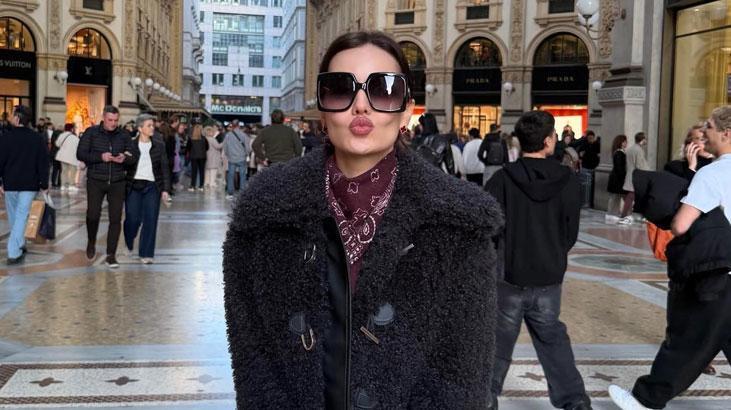 İtalyada aşk tazelediler Burak Özçivit ve Fahriye Evcenden romantik poz