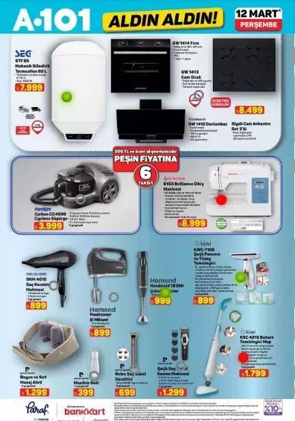 12 MART PERŞEMBE A101 AKTÜEL ÜRÜNLER SATIŞTA A101 kataloğu: A101de bu hafta hangi ürünler var İşte A101 aktüel ürünler listesi