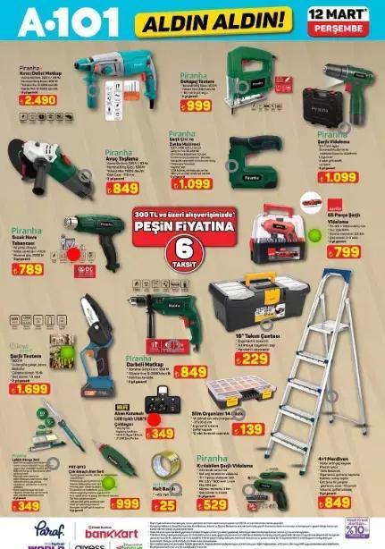 12 MART PERŞEMBE A101 AKTÜEL ÜRÜNLER SATIŞTA A101 kataloğu: A101de bu hafta hangi ürünler var İşte A101 aktüel ürünler listesi