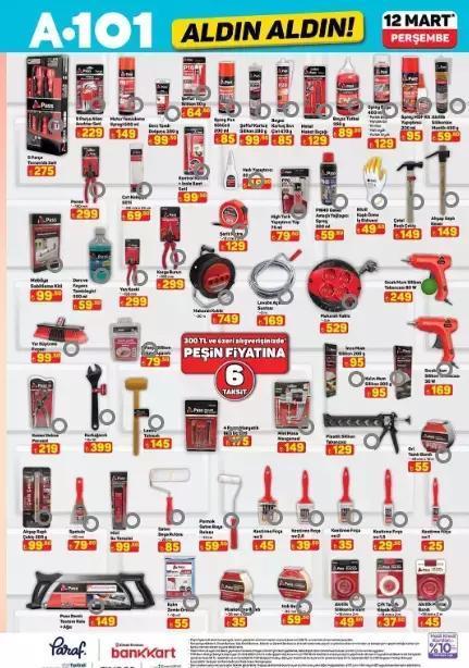 12 MART PERŞEMBE A101 AKTÜEL ÜRÜNLER SATIŞTA A101 kataloğu: A101de bu hafta hangi ürünler var İşte A101 aktüel ürünler listesi