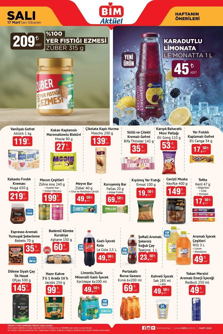 17 MART SALI BİM AKTÜEL KATALOĞU