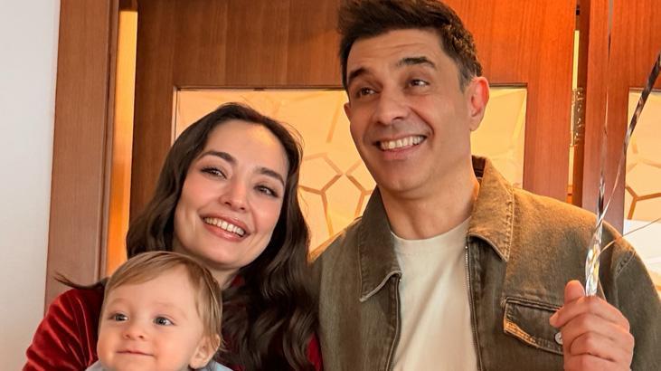 Zeynep Tuğçe Bayat ve Cansel Elçin çiftinden mutlu aile tablosu