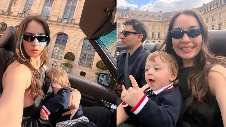 Zeynep Tuğçe Bayat ve Cansel Elçin çiftinden mutlu aile tablosu