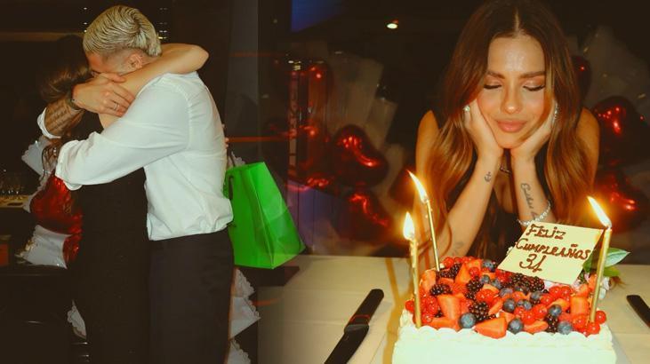 China Suarez 34 yaşına girdi Icardiden nişanlısına romantik kutlama