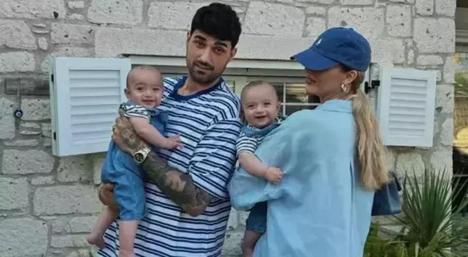 İdo Tatlıses paylaştı İşte ikiz oğulları Emir ve Ayelin son hali