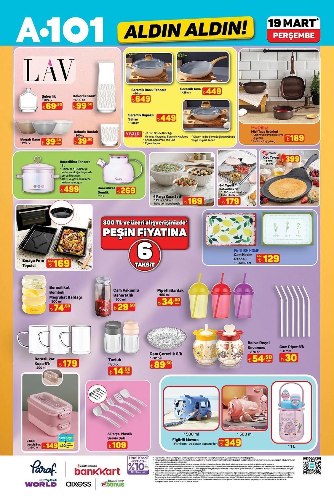 YEPYENİ A101 AKTÜEL KATALOGLARI | 19 Mart A101 Aldın Aldın aktüel kataloğunda bu hafta hangi ürünler satışa sunulacak Elektrikli Cam Cezve, Toz Torbasız Süpürge, Saç Kesme Makinesi, Mutfak Robotu...