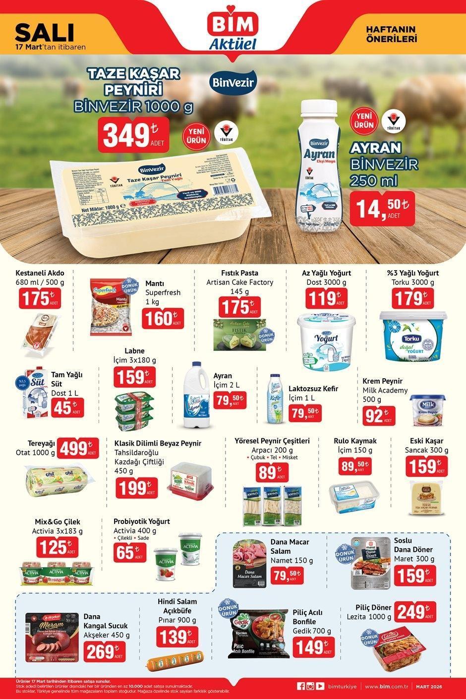 17 MART SALI BİM AKTÜEL KATALOĞU