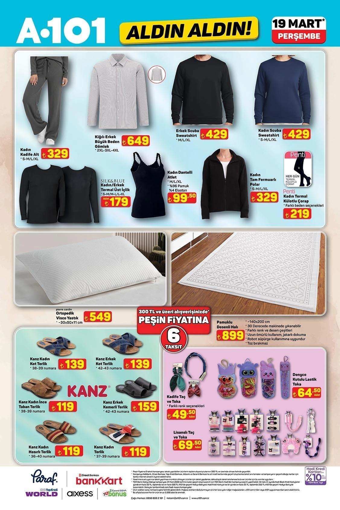 19 MART A101 ALDIN ALDIN AKTÜEL KATALOĞU