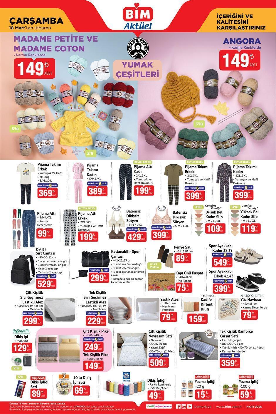 18 MART BİM AKTÜEL İNDİRİMLERİ