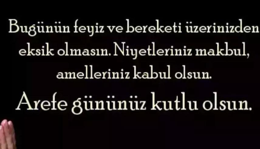 AREFE GÜNÜ MESAJLARI 2026