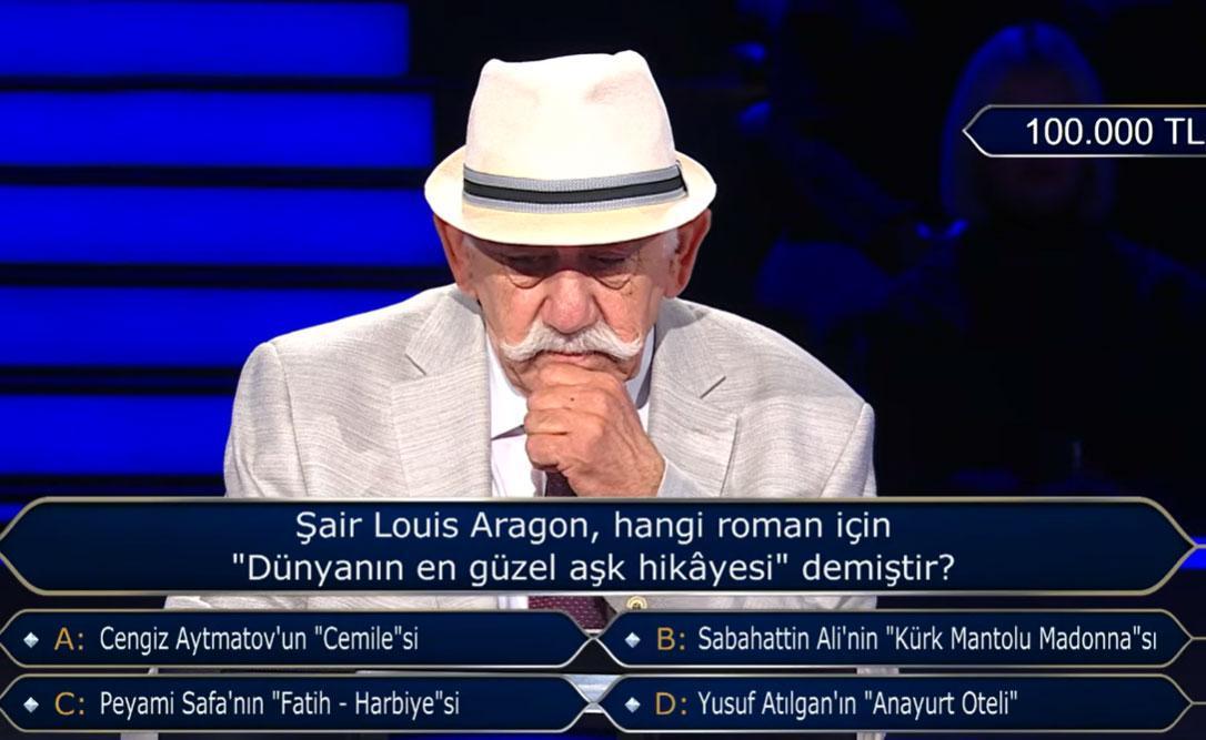 Nefesler tutuldu 100 bin TL’lik soruda 3 joker birden kullanıldı Nefesler tutuldu 100 bin TL’lik soruda 3 joker birden kullanıldı