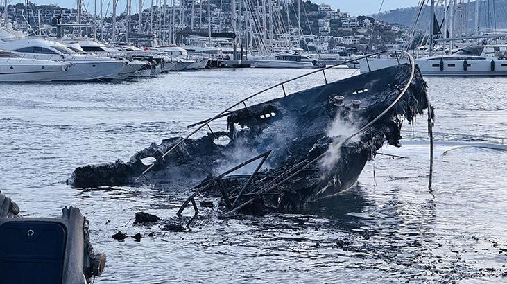 Bodrumda marinada yangın Bölgeden yeni görüntüler