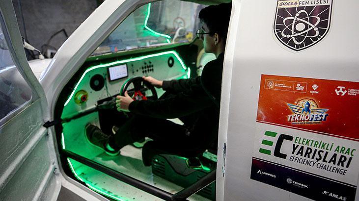 Liseliler geliştirdikleri elektrikli araçla TEKNOFESTte bu kez zirveyi hedefliyor Liseliler geliştirdikleri elektrikli araçla TEKNOFESTte bu kez zirveyi hedefliyor