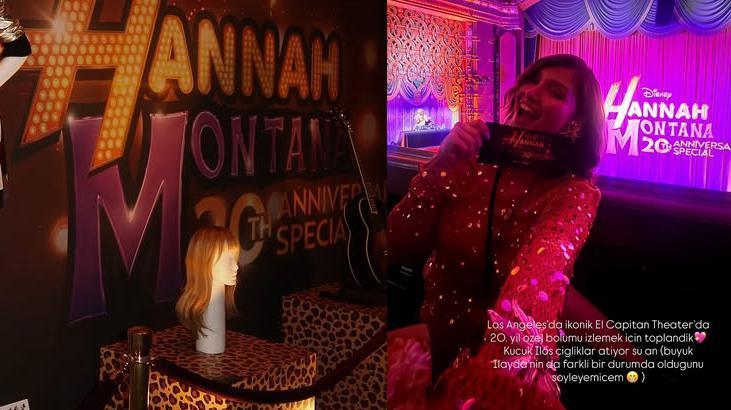 Hannah Montananın 20. yıl kutlamasına İlayda Akdoğan da katıldı: Küçük İloş çığlıklar atıyor
