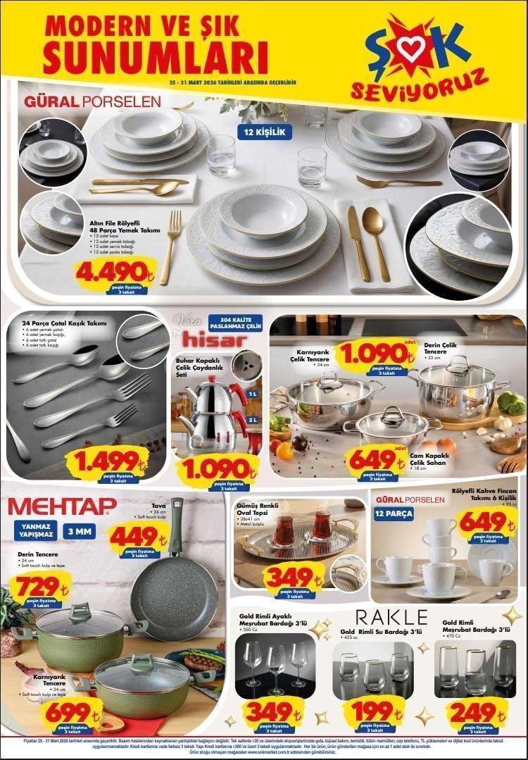 ŞOK 25-31 MART AKTÜEL KATALOĞU