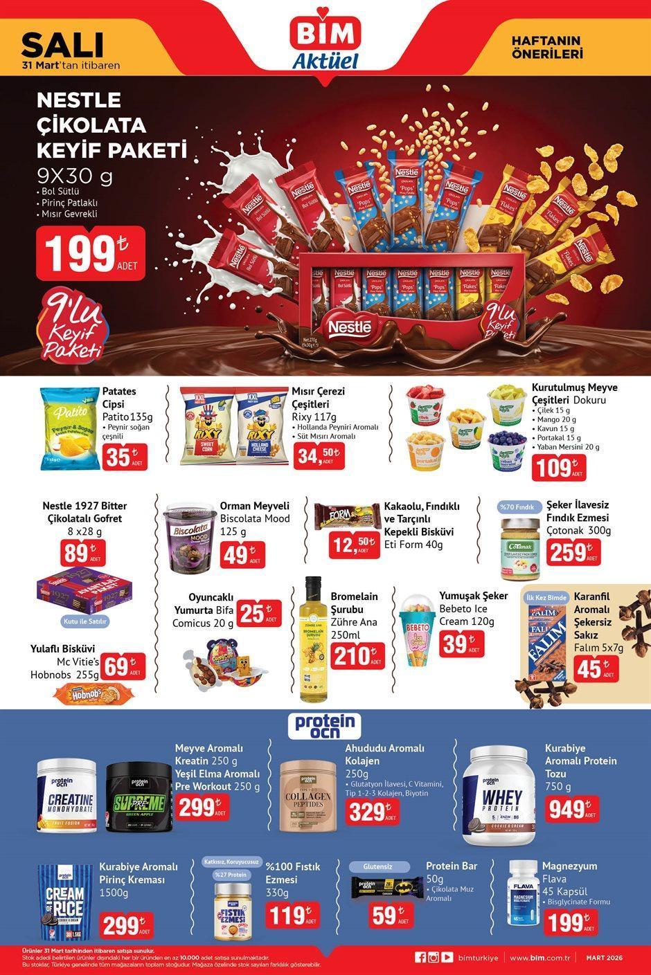 31 MART SALI BİM AKTÜEL KATALOĞU YENİ