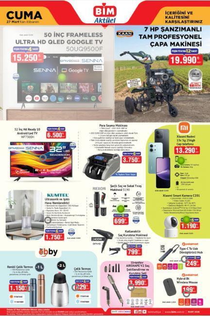 BİM AKTÜEL 27 MART CUMA KATALOĞU