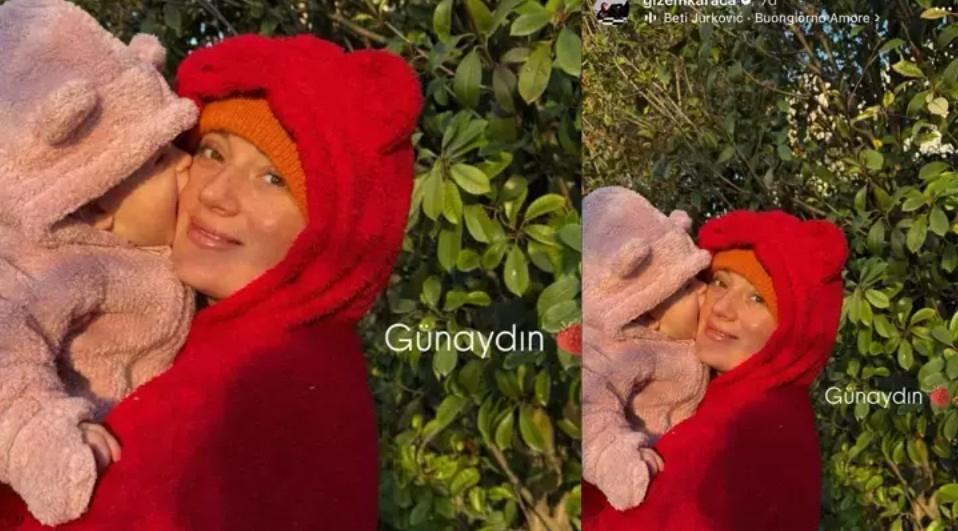 Gizem Karaca ve kızından yeni kare Bugün tam 9 ay oldu Gizem Karaca ve kızından yeni kare Bugün tam 9 ay oldu