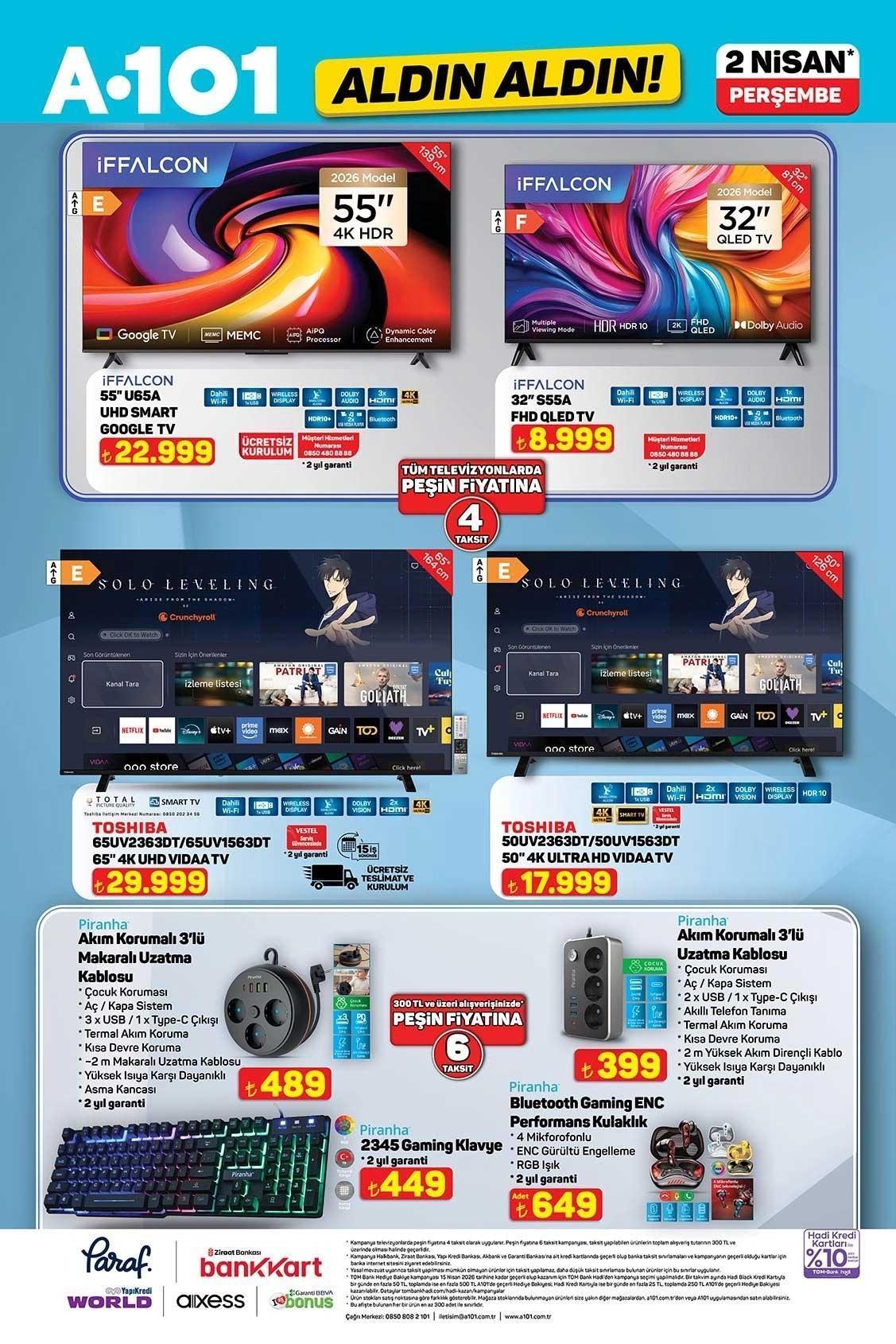 2 NİSAN A101 ALDIN ALDIN AKTÜEL KATALOĞU