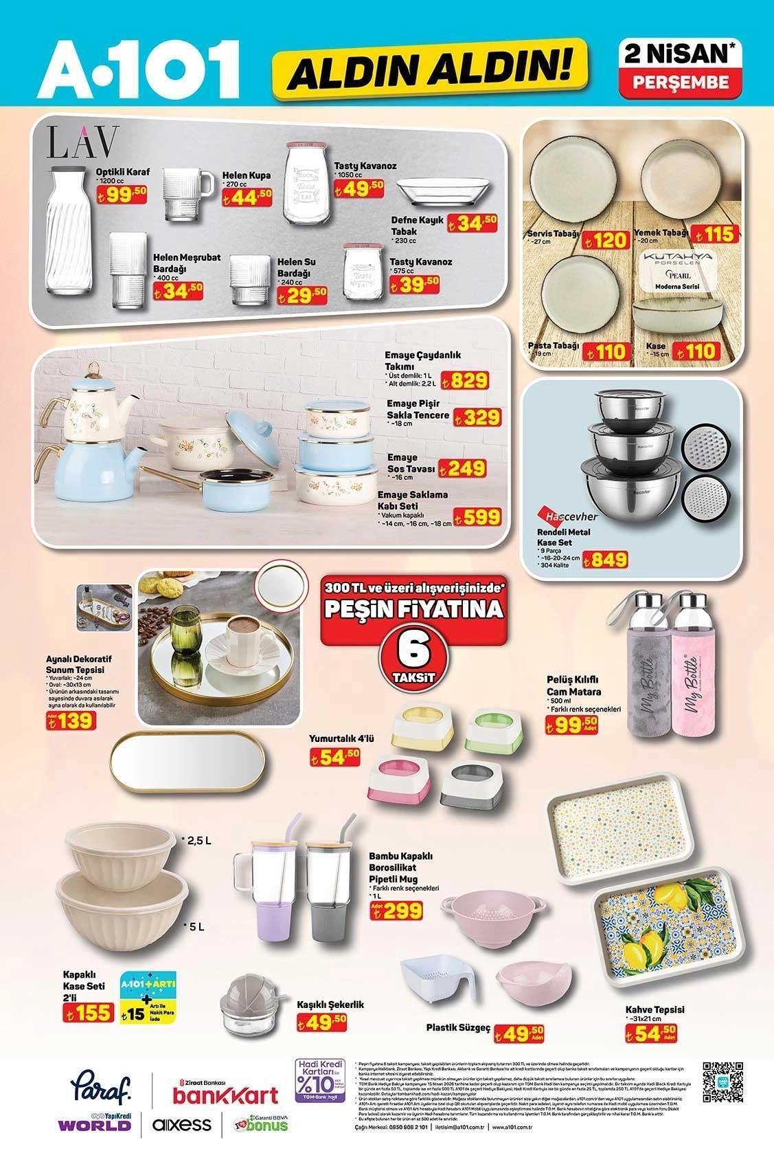 2 NİSAN A101 ALDIN ALDIN AKTÜEL KATALOĞU