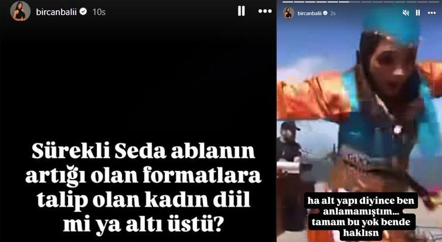 Gerilim tırmandı Bircan Baliden Zuhal Topala gönderme: Seda ablanın artığı…