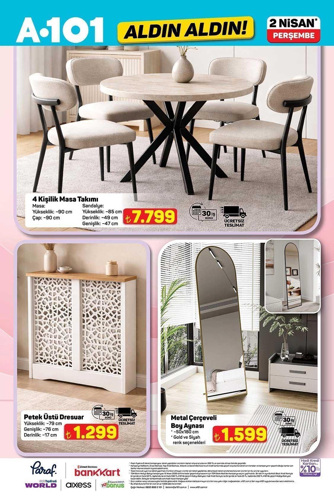 2 NİSAN A101 ALDIN ALDIN AKTÜEL KATALOĞU 2 NİSAN A101 ALDIN ALDIN AKTÜEL KATALOĞU