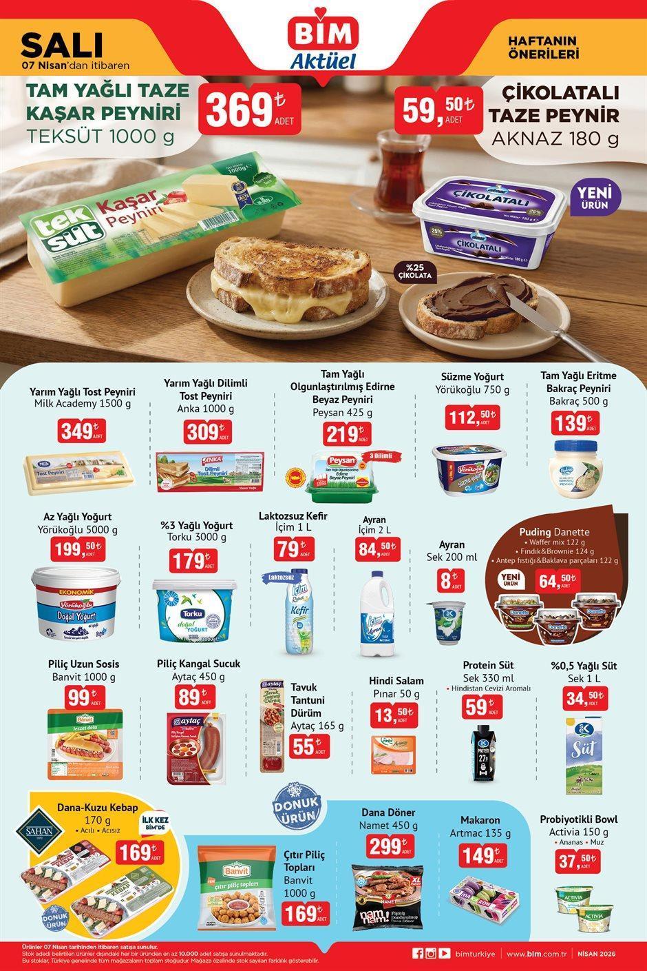 7 NİSAN SALI BİM AKTÜEL KATALOĞU