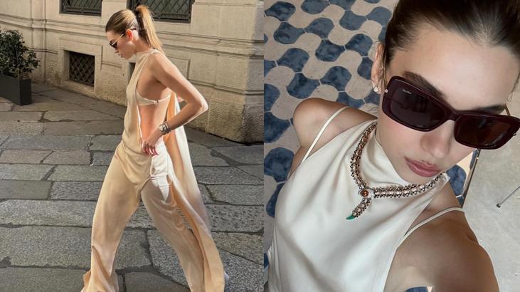 Milano tarzıyla dikkat çekti Afra Saraçoğlu’ndan yeni Instagram pozları